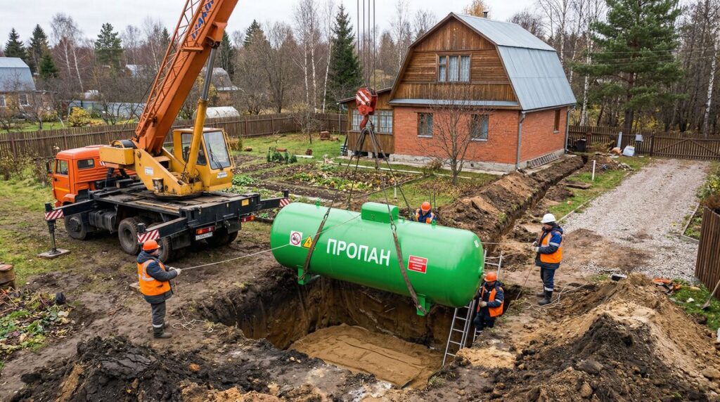 Автономная газификация дома газгольдером 2026