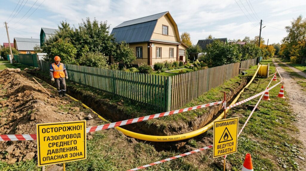 Газопровод на участке — нормы прокладки и расстояния 2026